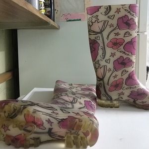 Coach poppy Wellington boots